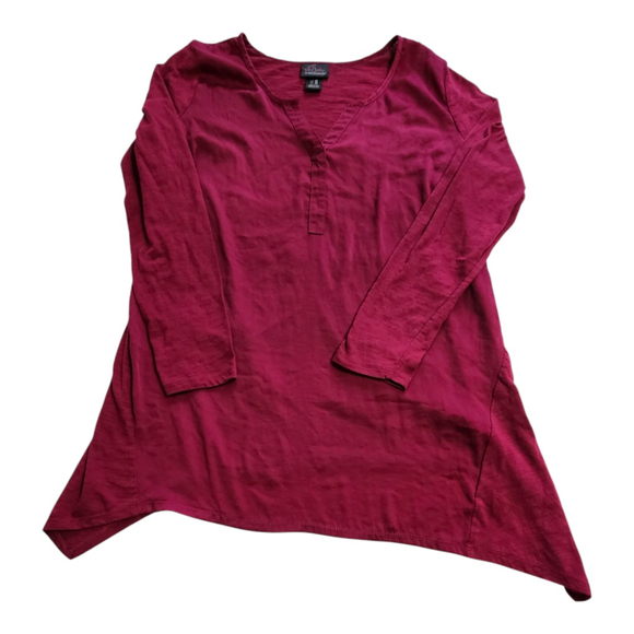 OH BABY BY MOTHERHOOD MATERNITY TOP. GENTLY USED. TUNIC STYLE WITH TIE. SZ M. - Picture 1 of 7